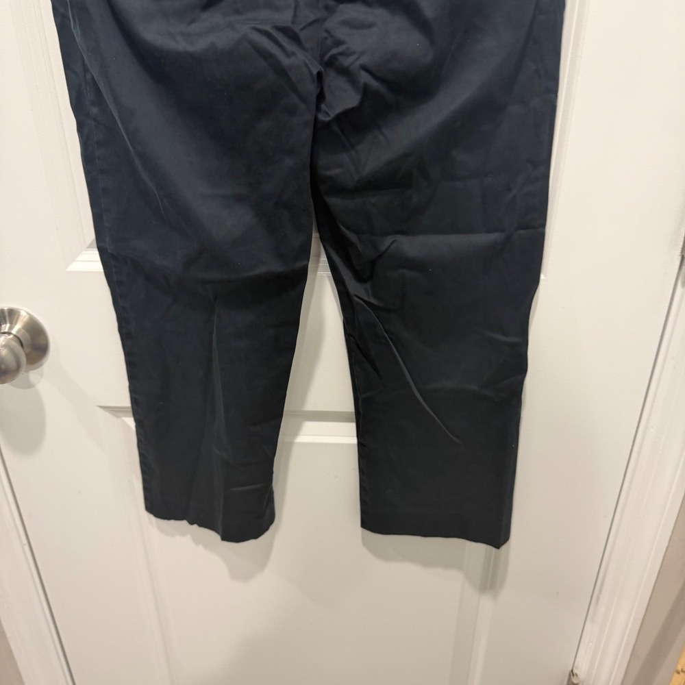 Lafayette 148 New York Womens Navy Blue Cotton Stretch Trousers Size 10 - Picture 7 of 11